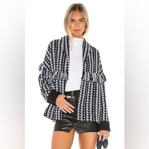 cupcakes & cashmere Sweaters - CUPCAKES AND CASHMERE Black and White Cardigan Sweater size XS